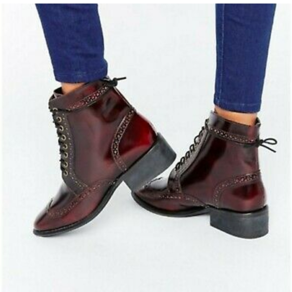 AMAR - Leather lace up boots